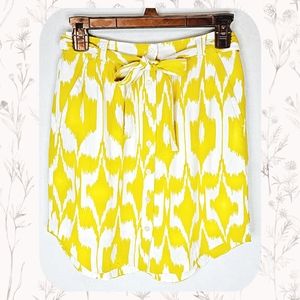 🕊️Loft Ikat Print Belted Skirt size XS